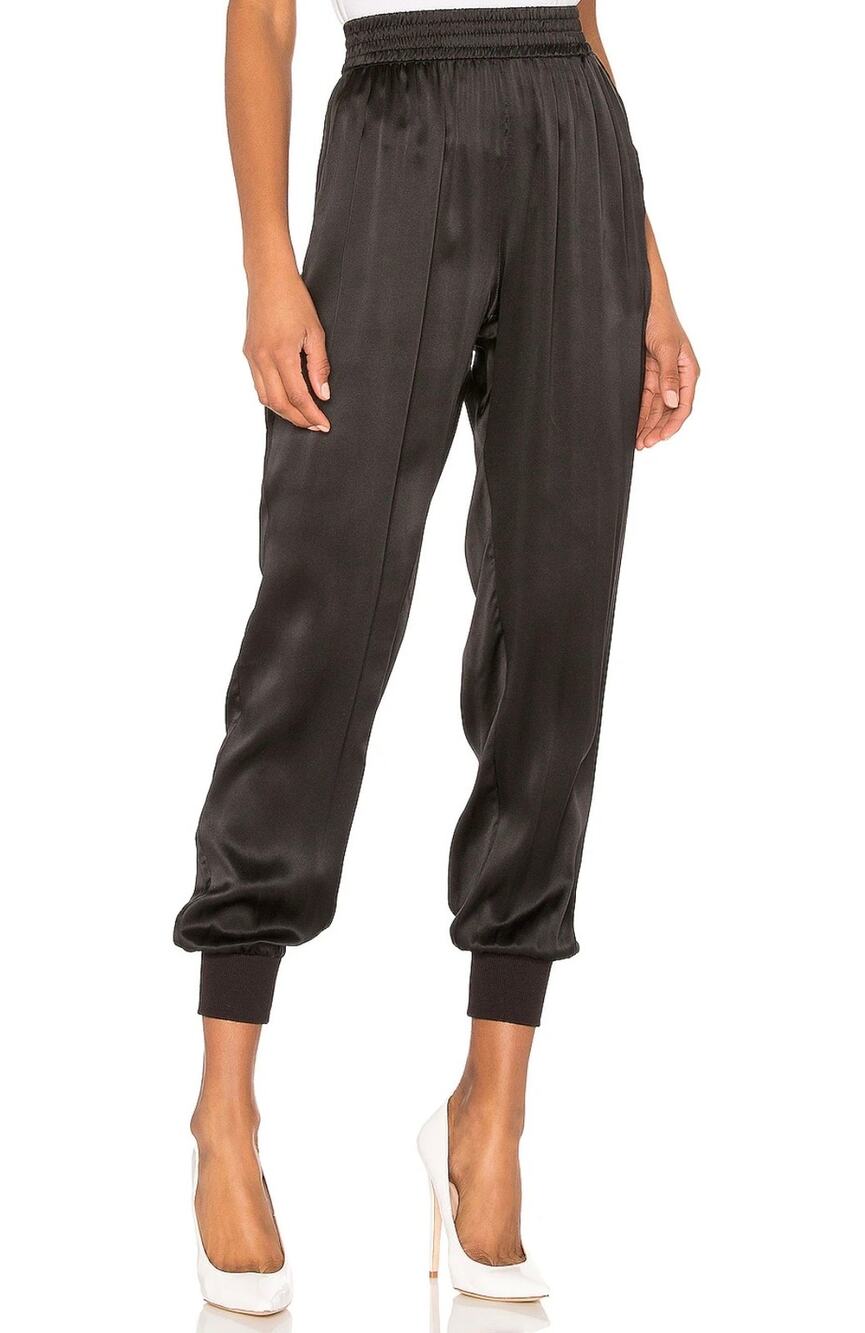 Cami NYC The Sadie 100% Silk Grey Pant Sz.Large